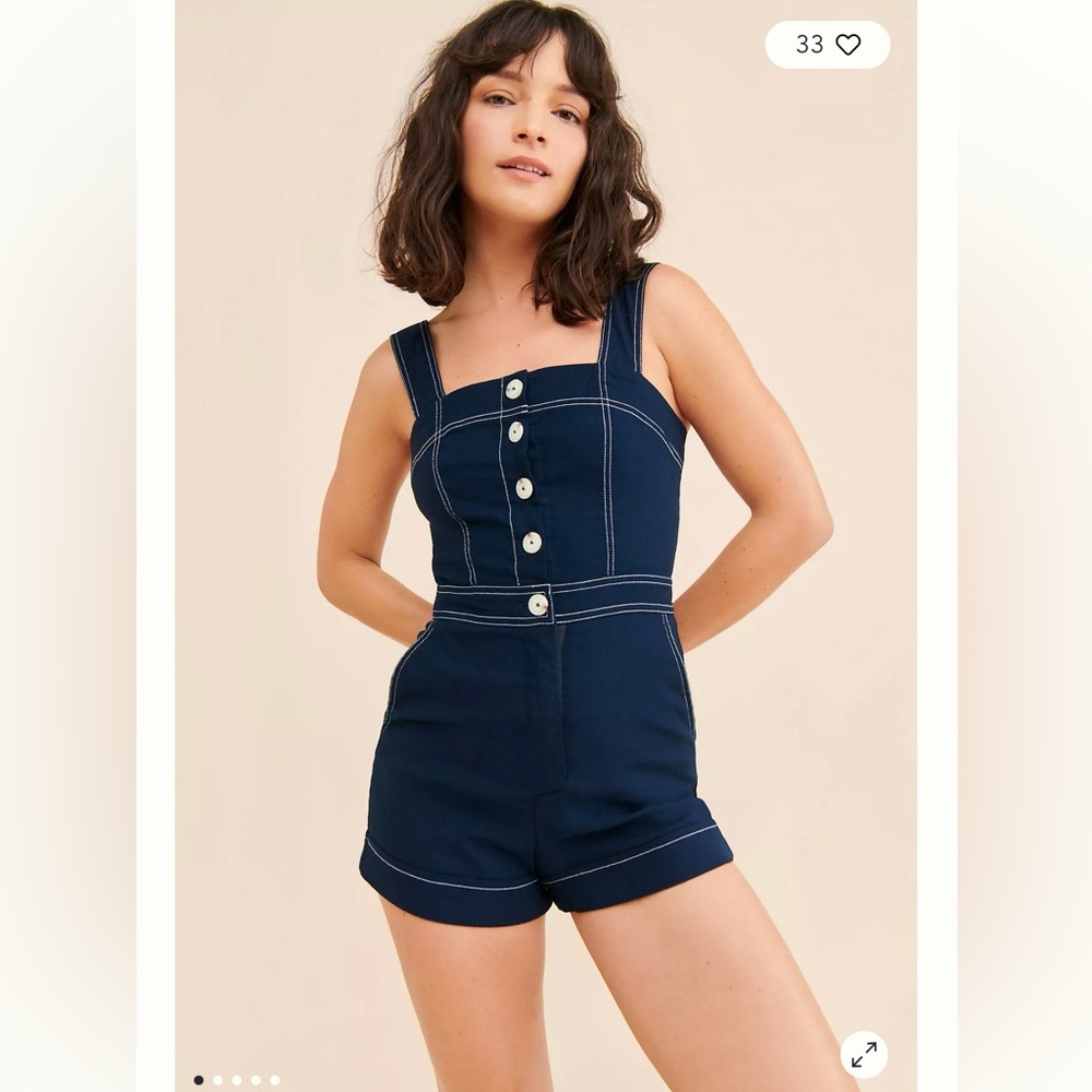 Maeve The Portside Button-Front
Romper: